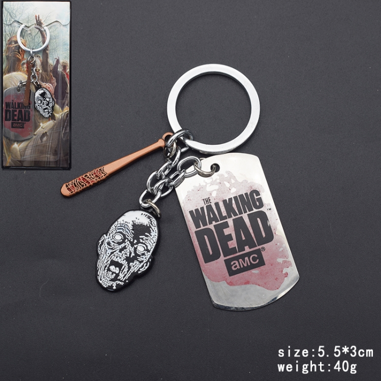 The Walking Dead Animation cartoon key chain schoolbag pendant