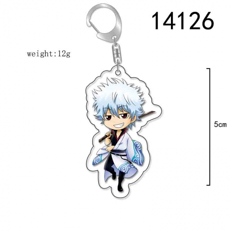 Gintama  Anime Acrylic Keychain Charm price for 5 pcs 14126