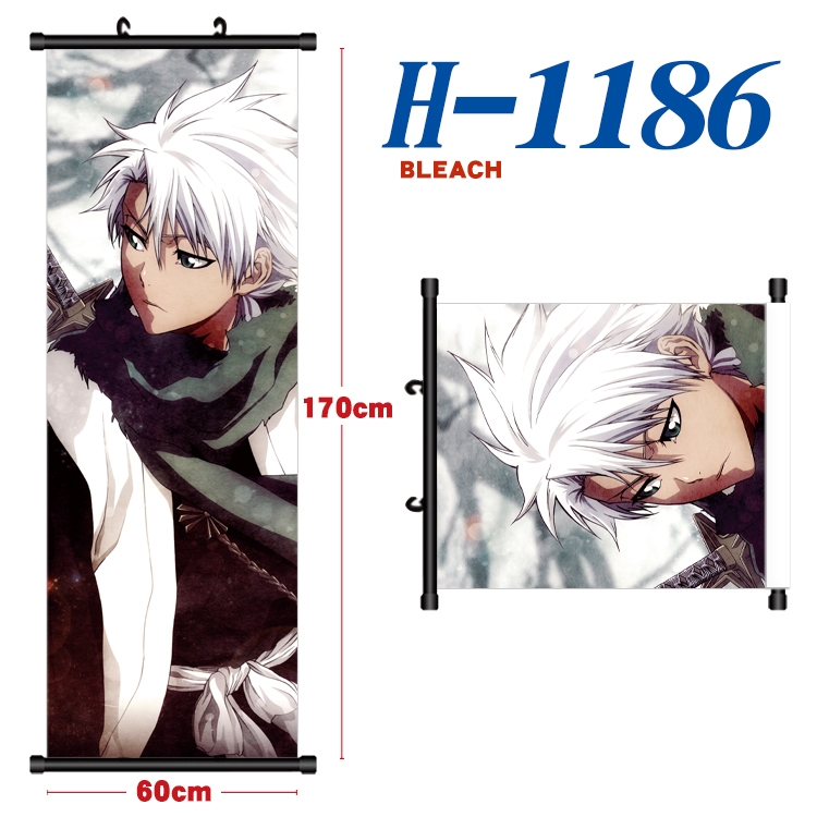 Bleach Black plastic rod cloth hanging canvas painting Wall Scroll 60x170cm  H-1186A