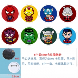 Superhero Movie Anime Round cl...