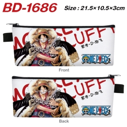 One Piece Anime PU Leather Zip...