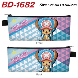 One Piece Anime PU Leather Zip...