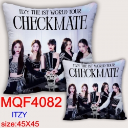 ITZY square full-color pillow ...