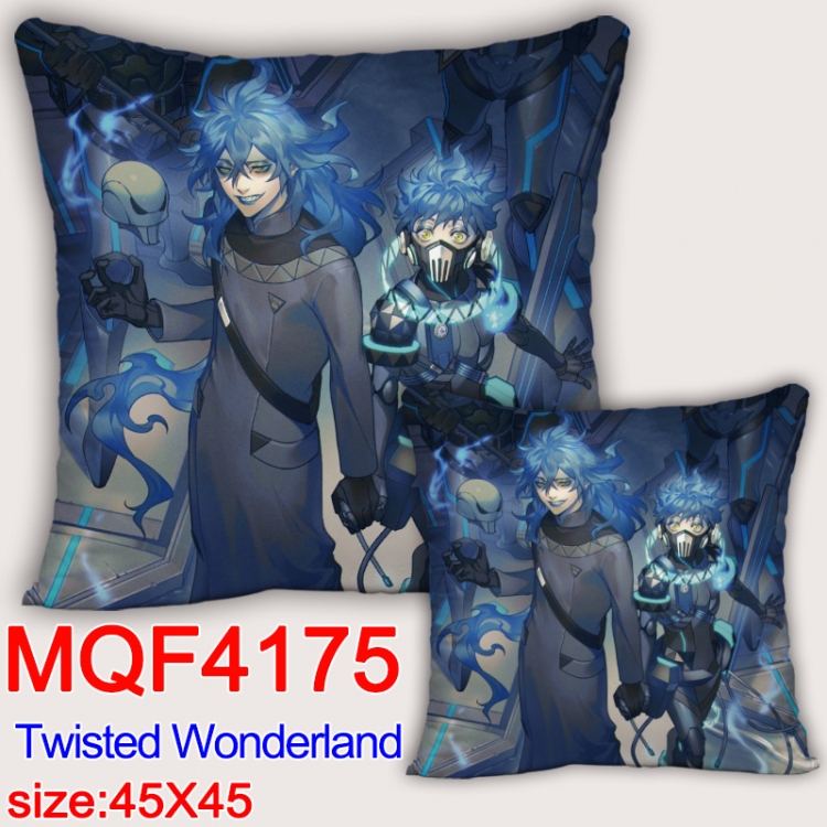 Disney Twisted-Wonderland  Anime square full-color pillow cushion 45X45CM NO FILLING MQF-4175
