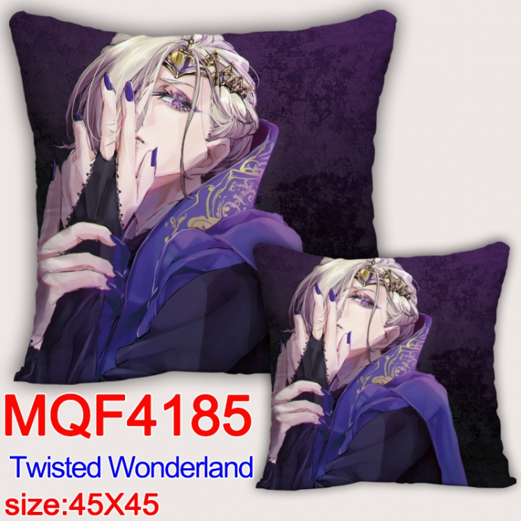 Disney Twisted-Wonderland  Anime square full-color pillow cushion 45X45CM NO FILLING MQF-4185