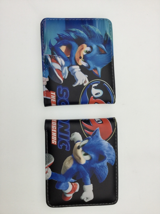 Sonic The Hedgehog Short card wallet fold in half 11X9.5CM 60G B1389