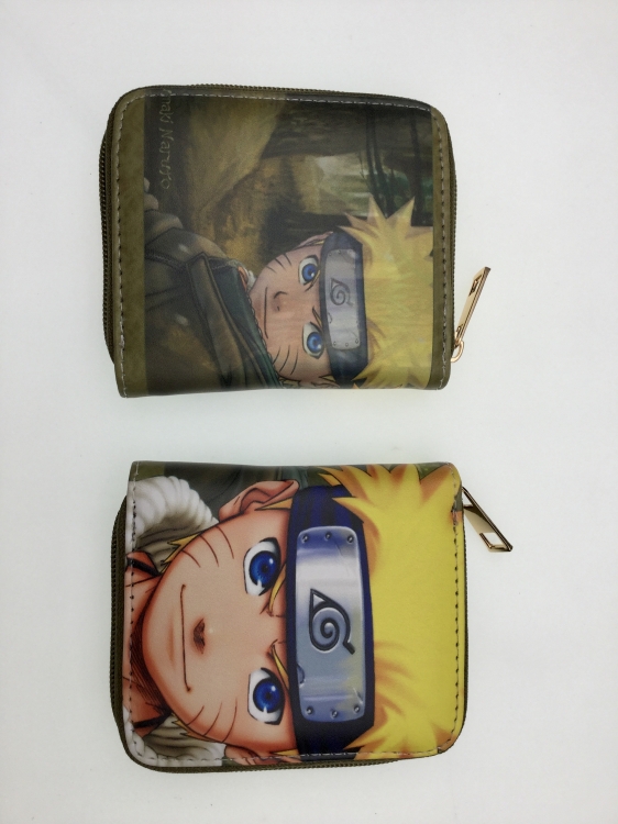 Naruto Short zipper card wallet 12X10CM