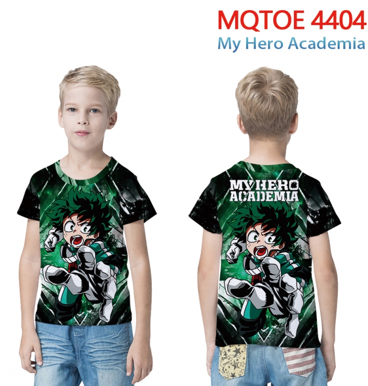 My Hero Academia full-color printed short-sleeved T-shirt 60 80 100 120 140 160 6 sizes for children  MQTOE-4404-3