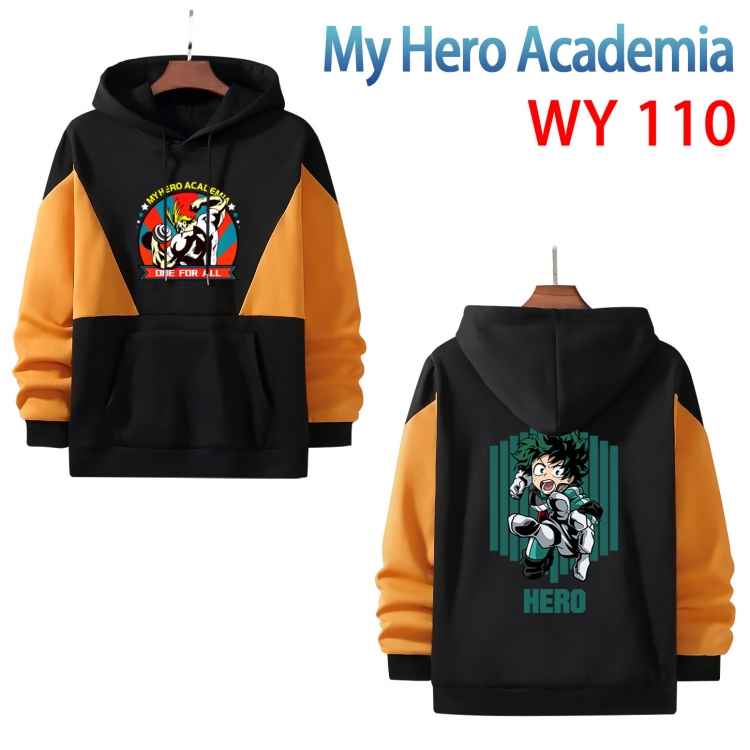 One Piece Anime color contrast patch pocket sweater from S to 3XL WY-110-2