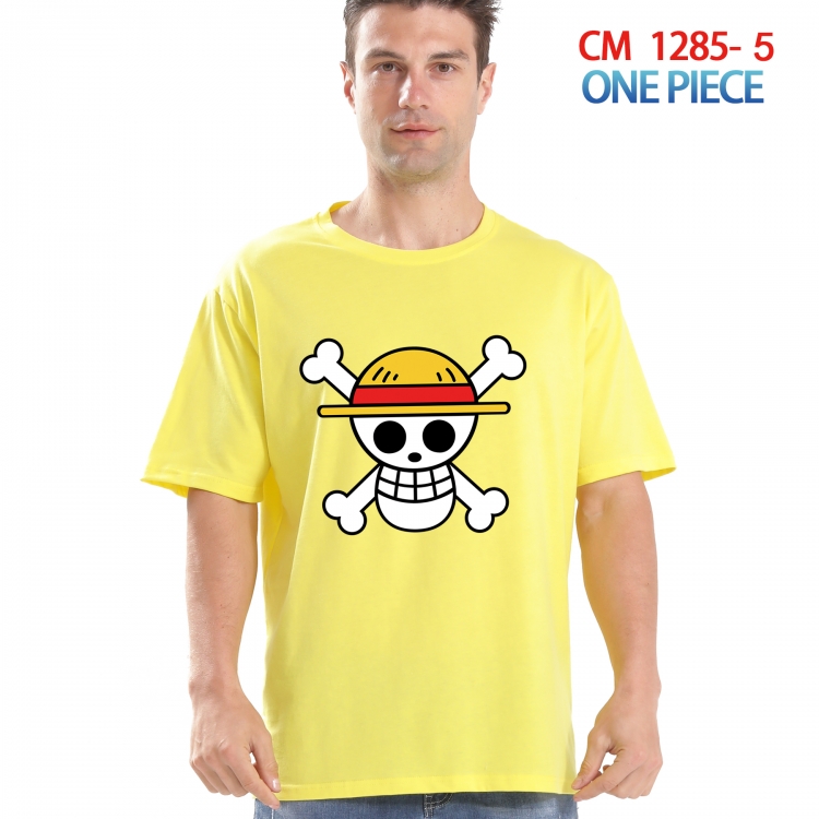 One Piece Printed short-sleeved cotton T-shirt from S to 4XL  CM 1285 5
