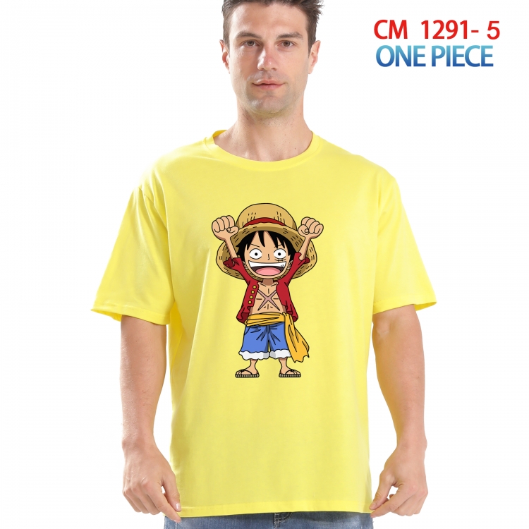 One Piece Printed short-sleeved cotton T-shirt from S to 4XL  CM 1291 5