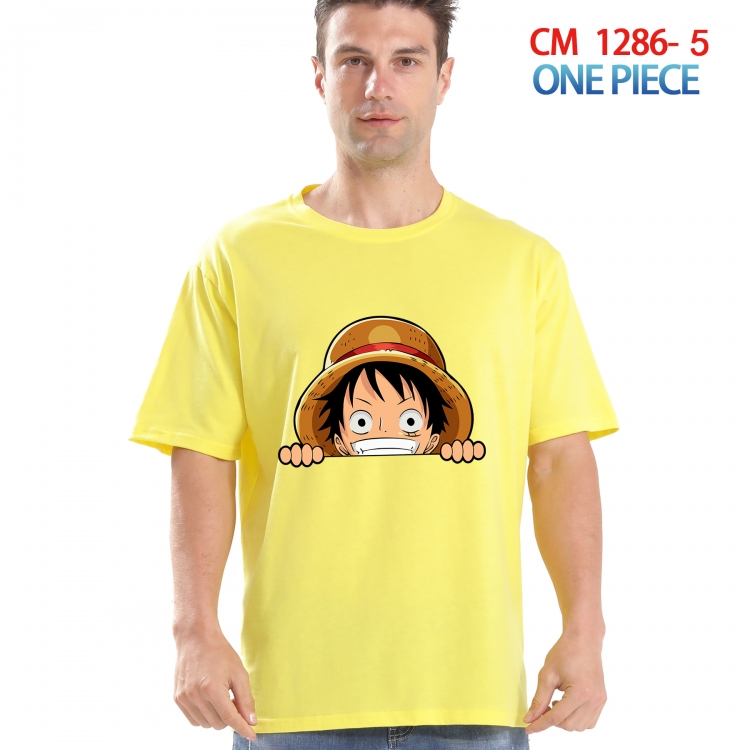 One Piece Printed short-sleeved cotton T-shirt from S to 4XL  CM 1286 5