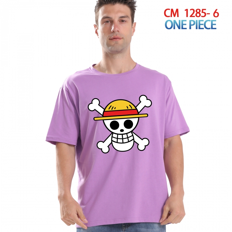 One Piece Printed short-sleeved cotton T-shirt from S to 4XL CM 1285 6