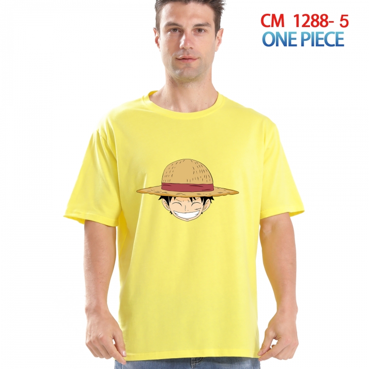 One Piece Printed short-sleeved cotton T-shirt from S to 4XL  CM 1288 5