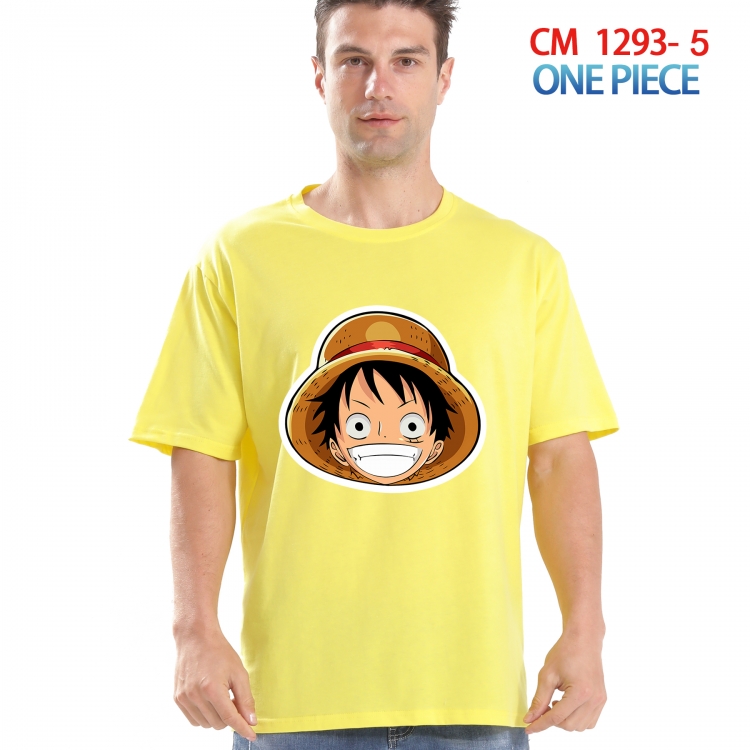 One Piece Printed short-sleeved cotton T-shirt from S to 4XL  CM 1293 5