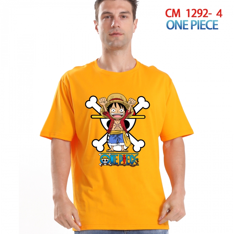 One Piece Printed short-sleeved cotton T-shirt from S to 4XL  CM 1292 4