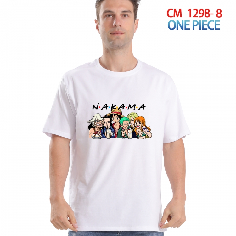 One Piece Printed short-sleeved cotton T-shirt from S to 4XL CM 1298 8