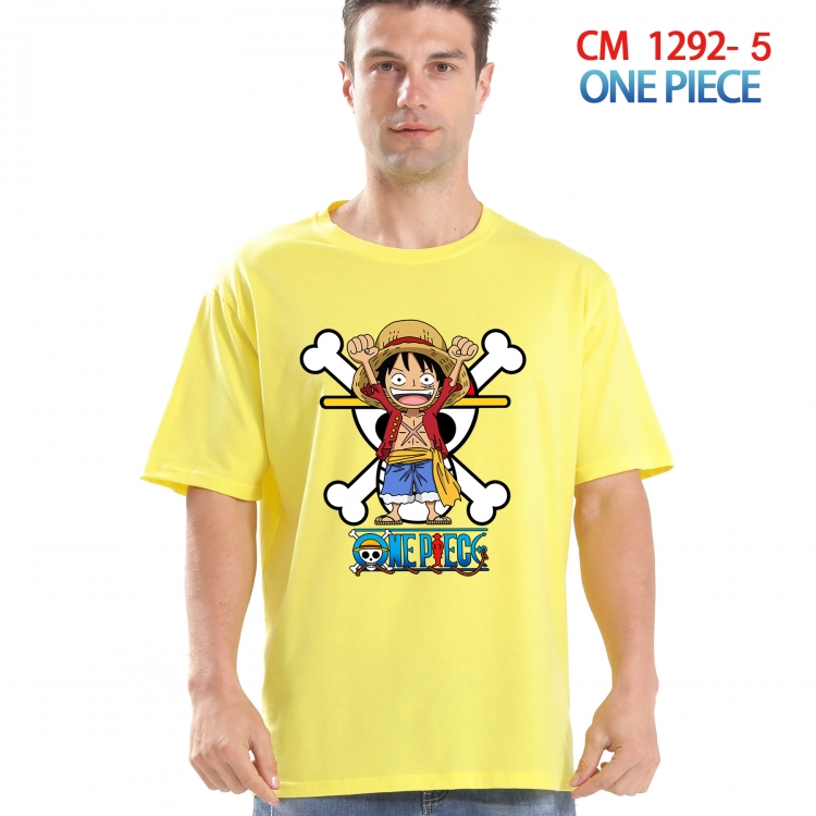 One Piece Printed short-sleeved cotton T-shirt from S to 4XL  CM 1292 5