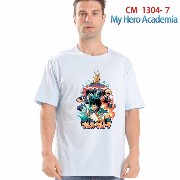 My Hero Academia Printed short-sleeved cotton T-shirt from S to 4XL CM 1304 7