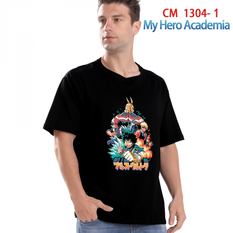 My Hero Academia Printed short-sleeved cotton T-shirt from S to 4XL CM 1304 1