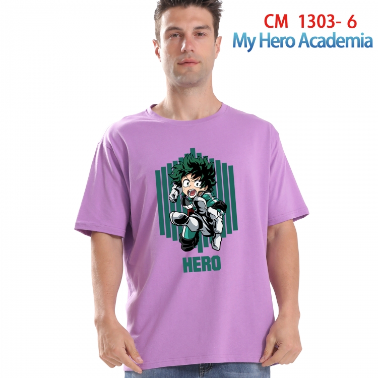 My Hero Academia Printed short-sleeved cotton T-shirt from S to 4XL CM 1303 6