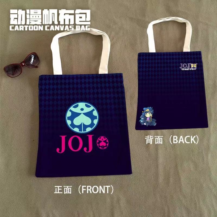 JoJos Bizarre Adventure Anime Canvas Bag Shoulder Shopping Bag 33x37cm