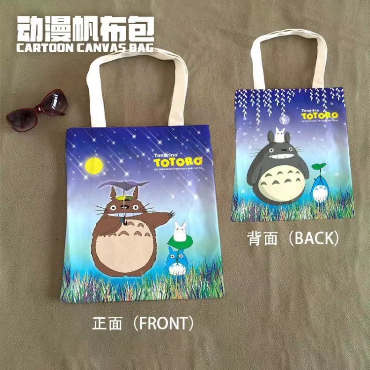 TOTORO Anime Canvas Bag Shoulder Shopping Bag 33x37cm