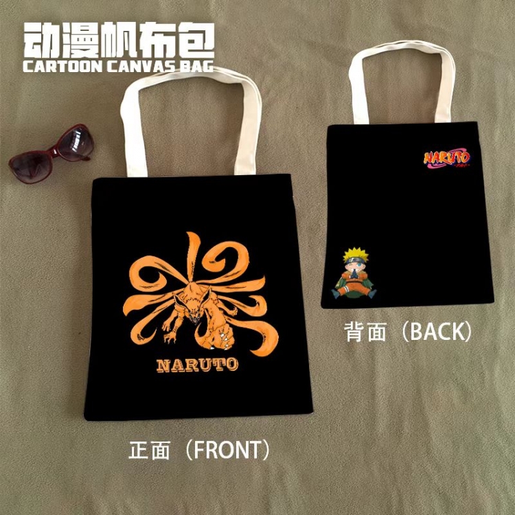 Naruto Anime Canvas Bag Shoulder Shopping Bag 33x37cm