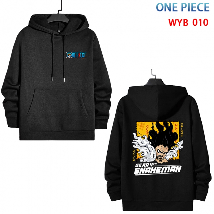 One Piece Cotton Hooded Patch Pocket Sweatshirt from S to 3XL WYB-010