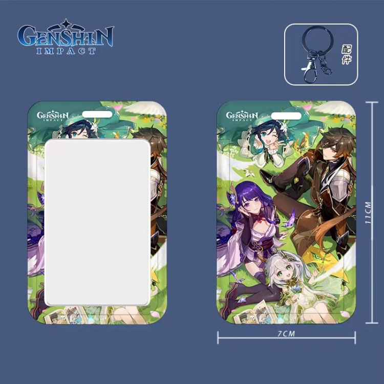 Genshin Impact Cartoon peripheral ID card sleeve Ferrule 11cm long 7cm wide price for 5 pcs 3538