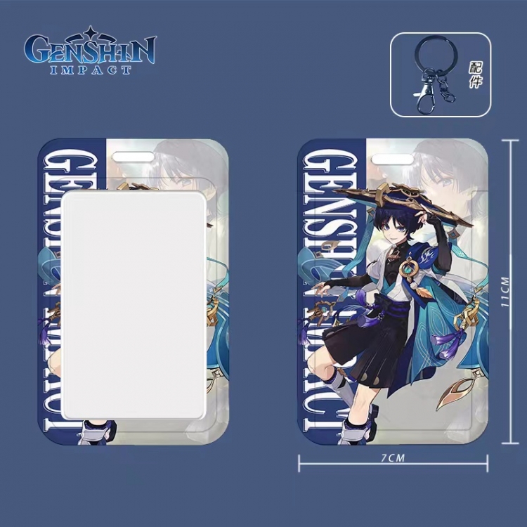 Genshin Impact Cartoon peripheral ID card sleeve Ferrule 11cm long 7cm wide price for 5 pcs 3551