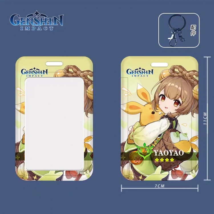 Genshin Impact Cartoon peripheral ID card sleeve Ferrule 11cm long 7cm wide price for 5 pcs 3618