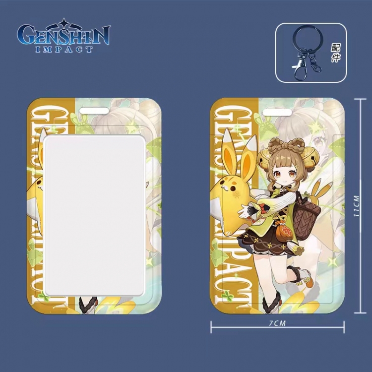 Genshin Impact Cartoon peripheral ID card sleeve Ferrule 11cm long 7cm wide price for 5 pcs 3544