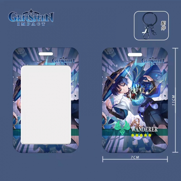 Genshin Impact Cartoon peripheral ID card sleeve Ferrule 11cm long 7cm wide price for 5 pcs 3611
