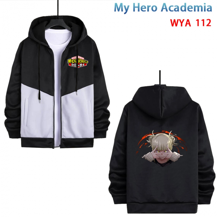 My Hero Academia Anime cotton zipper patch pocket sweater from S to 3XL WYA-112-2