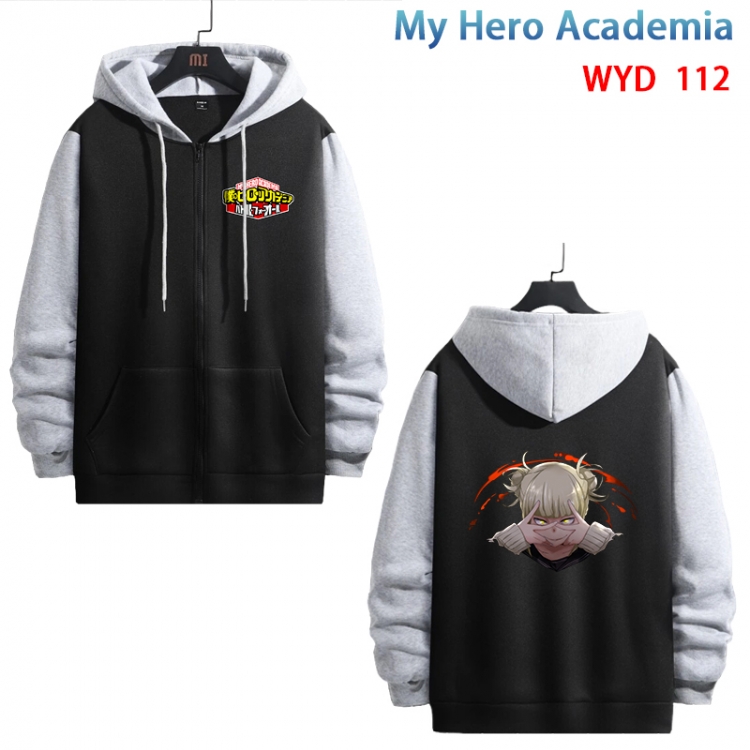My Hero Academia Anime cotton zipper patch pocket sweater from S to 3XL WYD-112-2