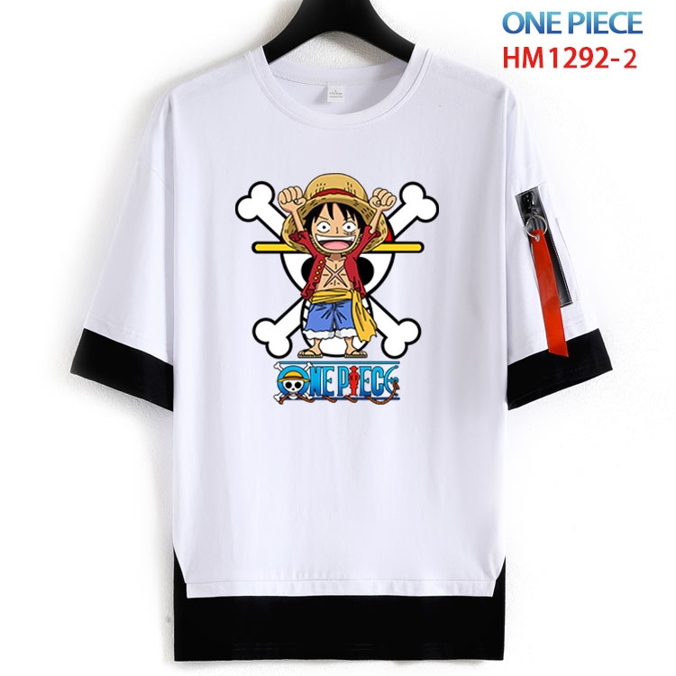 One Piece Cotton round neck fake two short-sleeved T-shirts from S to 6XL HM 1292 2
