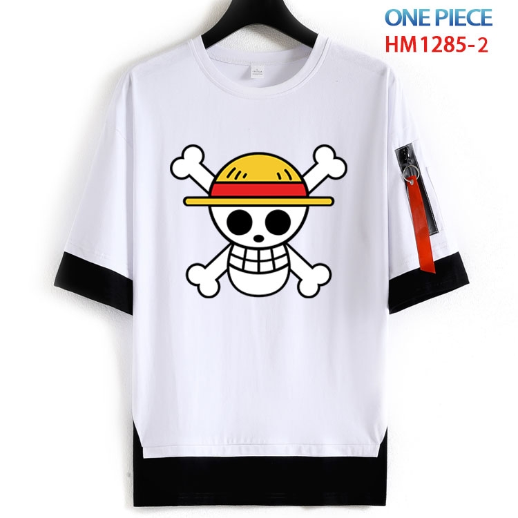 One Piece Cotton round neck fake two short-sleeved T-shirts from S to 6XL HM 1285 2