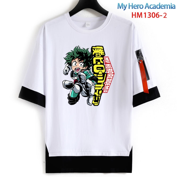 My Hero Academia Cotton round neck fake two short-sleeved T-shirts from S to 6XL HM 1306 2