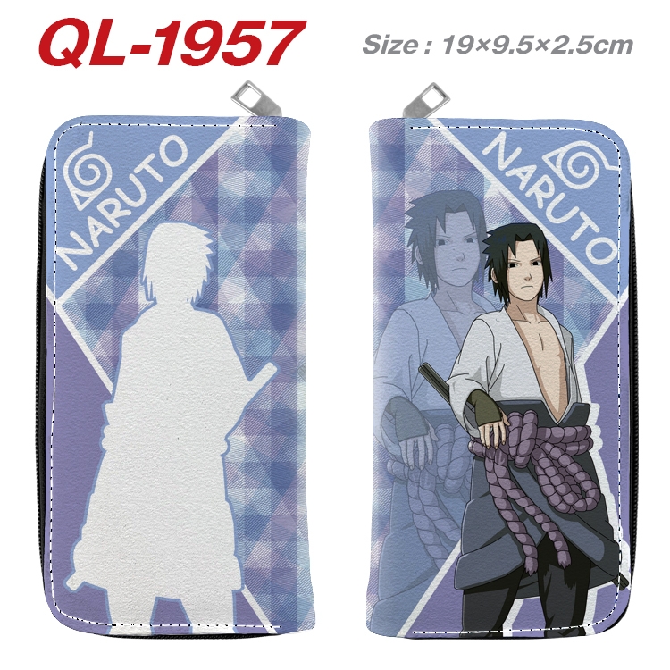 Naruto Animation perimeter long zipper wallet 19.5x9.5x2.5cm QL-1957