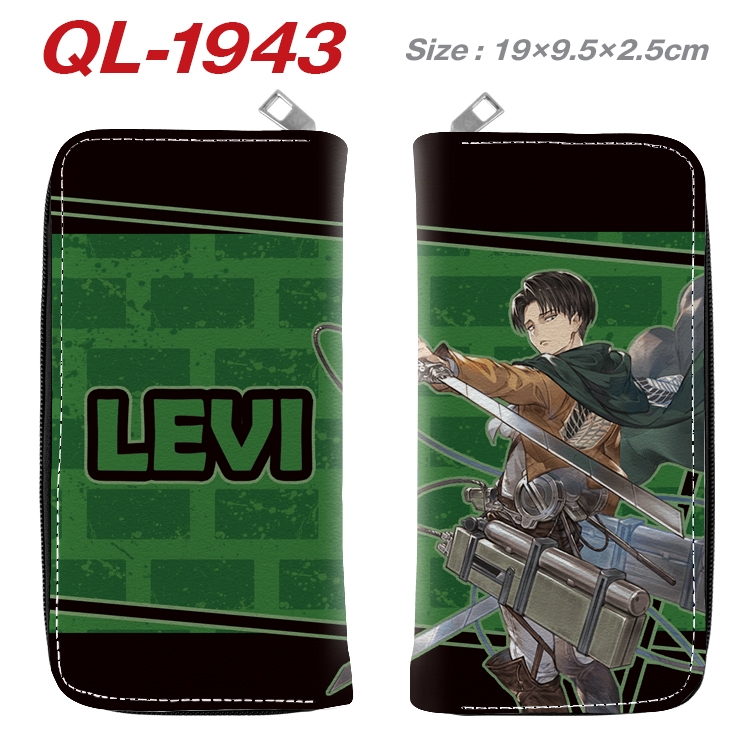 Shingeki no Kyojin Animation perimeter long zipper wallet 19.5x9.5x2.5cm QL-1943