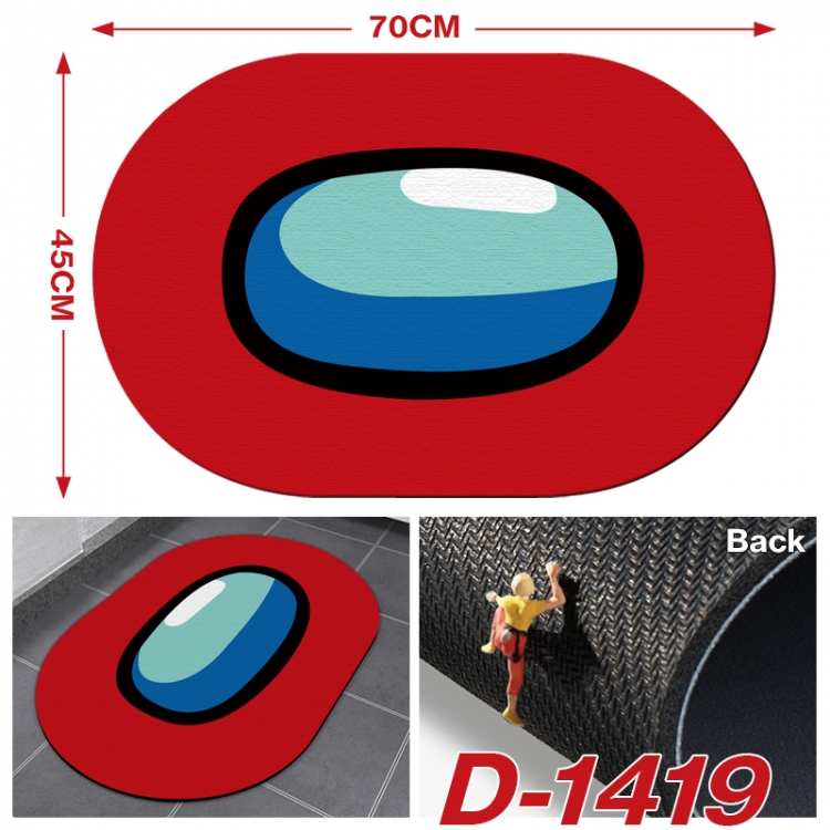 Among us Multi-functional digital printing floor mat mouse pad table mat 70x45CM  D-1419
