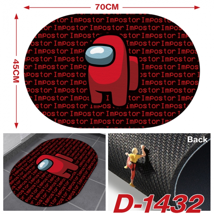 Among us Multi-functional digital printing floor mat mouse pad table mat 70x45CM D-1432