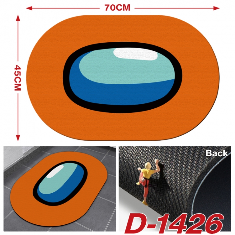 Among us Multi-functional digital printing floor mat mouse pad table mat 70x45CM  D-1426