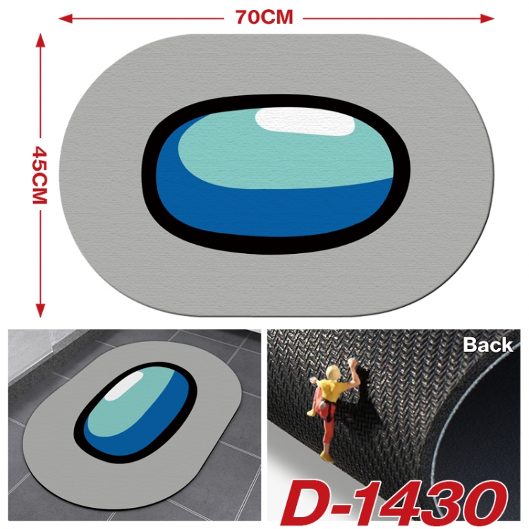 Among us Multi-functional digital printing floor mat mouse pad table mat 70x45CM  D-1430
