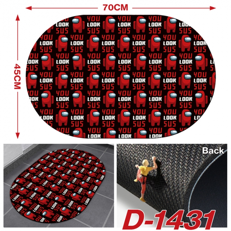 Among us Multi-functional digital printing floor mat mouse pad table mat 70x45CM D-1431