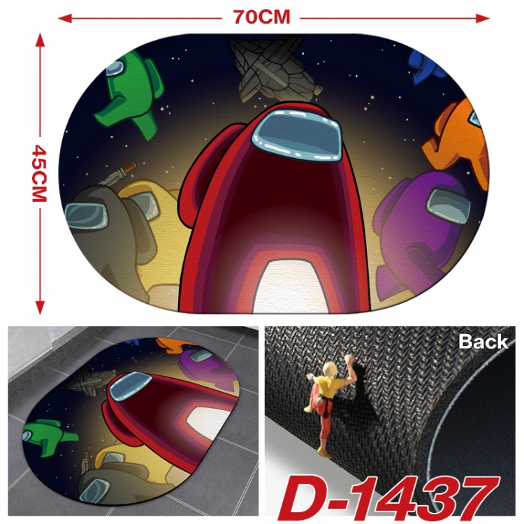 Among us Multi-functional digital printing floor mat mouse pad table mat 70x45CM  D-1437