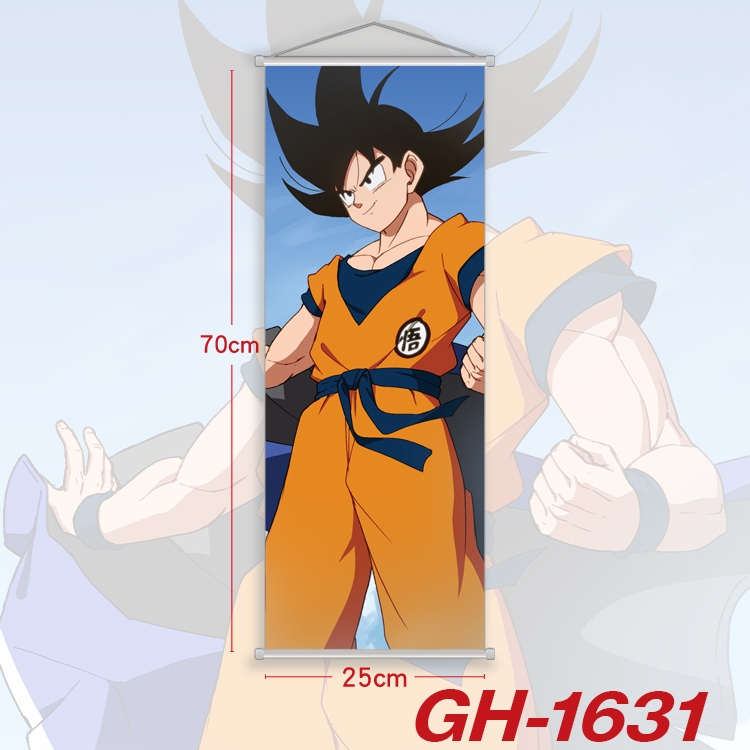 DRAGON BALL Plastic Rod Cloth Small Hanging Canvas Painting Wall Scroll 25x70cm price for 5 pcs GH-1631A