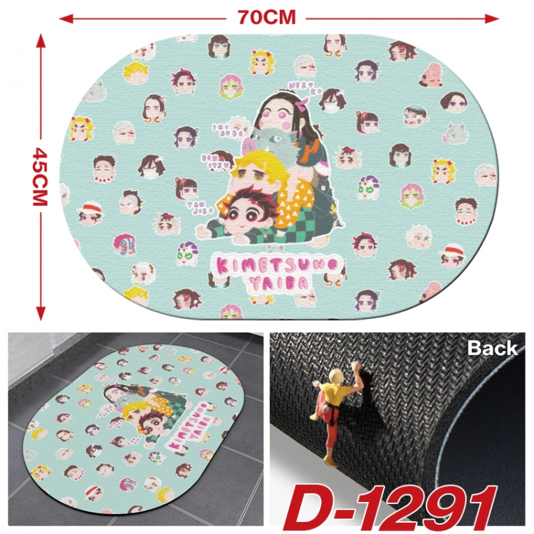 Demon Slayer Kimets Multi-functional digital printing floor mat mouse pad table mat 70x45CM D-1291