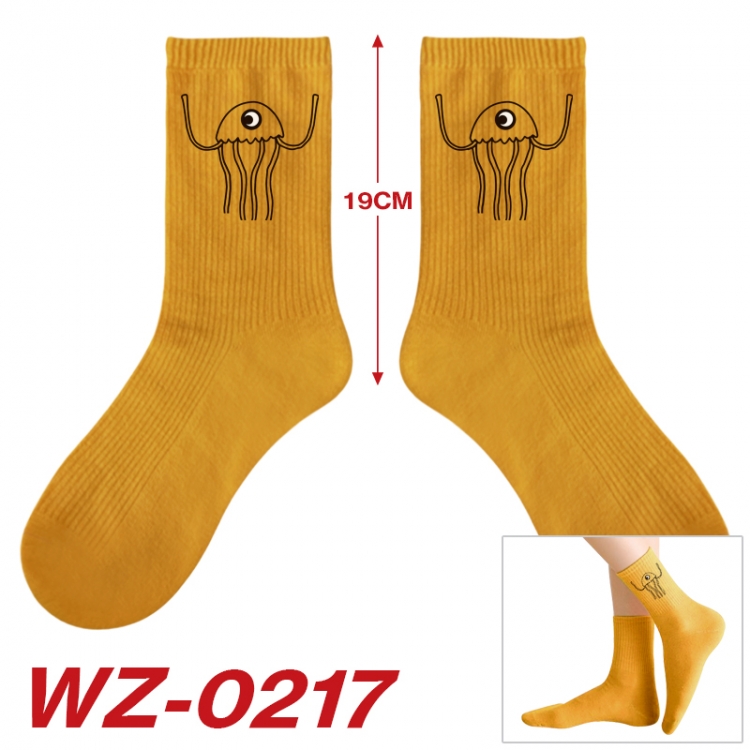 Garten of Banban Anime printing medium sock tube height 19cm price for  5 pairs WZ-0217